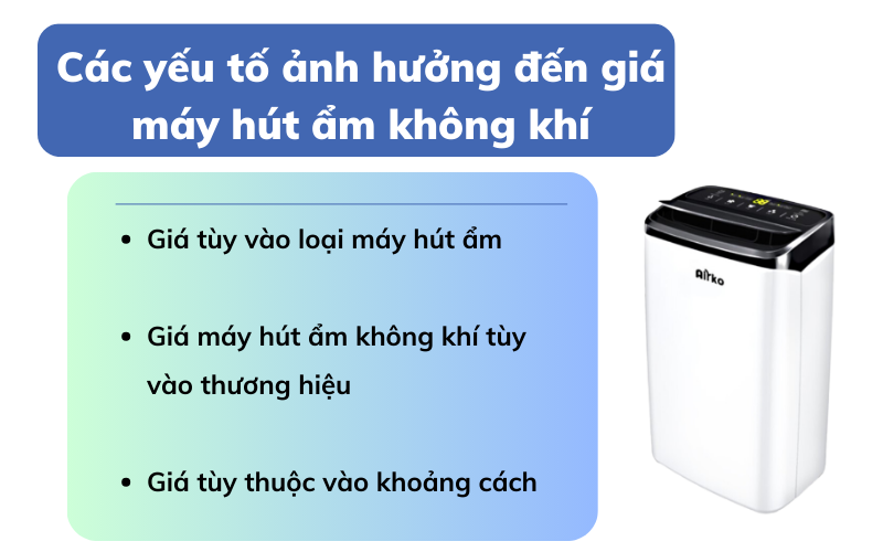 giá máy hút ẩm không khí