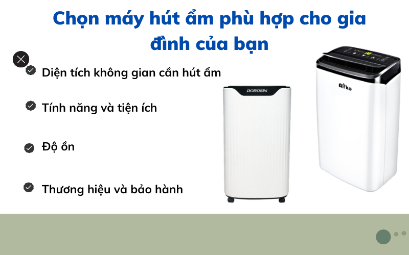 máy hút ẩm dùng cho gia đình