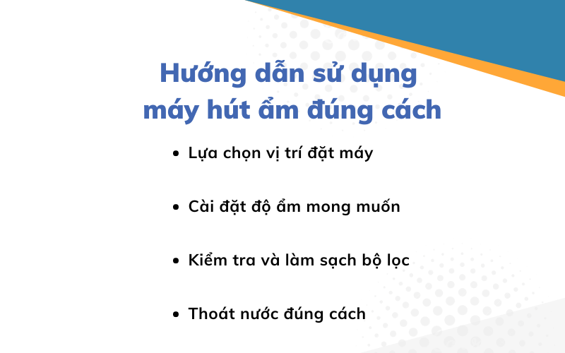 hướng dẫn sử dụng máy hút ẩm