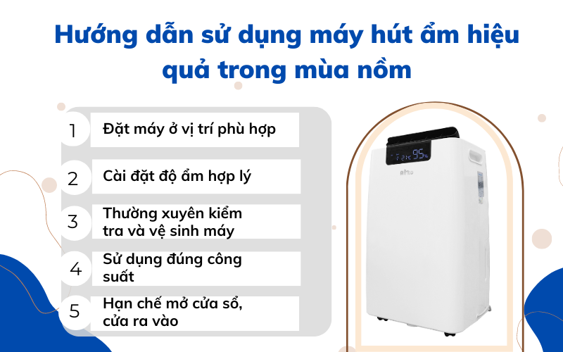 máy hút ẩm trời nồm