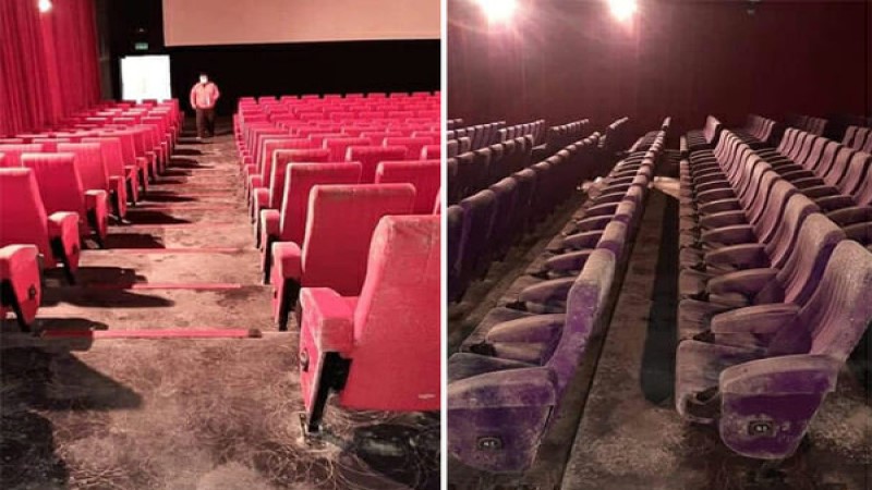 Sàn rạp chiếu phim ẩm mốc